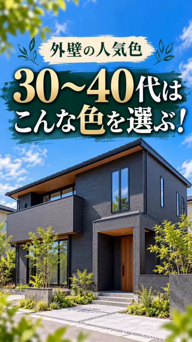 🏠 外壁の人気色、年代によって違う！？